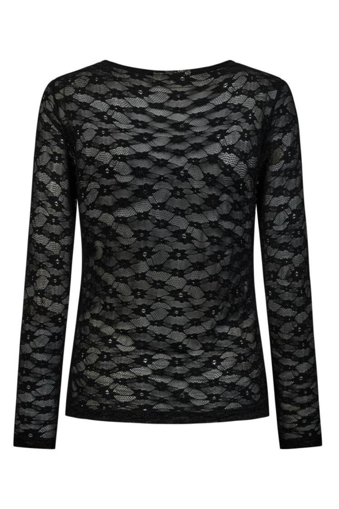 Freequent zwarte dames top | Achteraanzicht