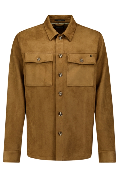 NO-EXCESS camel heren overhemd | Vooraanzicht