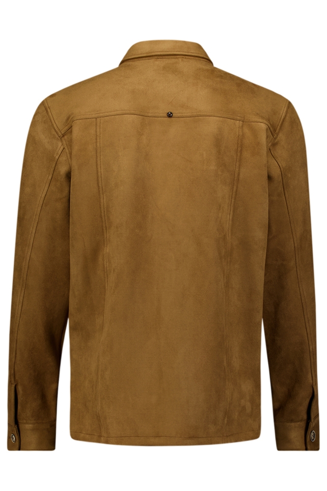 NO-EXCESS camel heren overhemd | Achteraanzicht