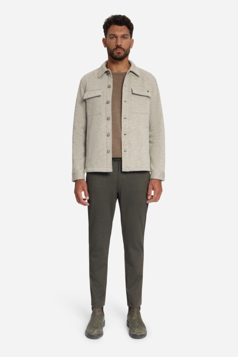NO-EXCESS beige heren overhemd | Model
