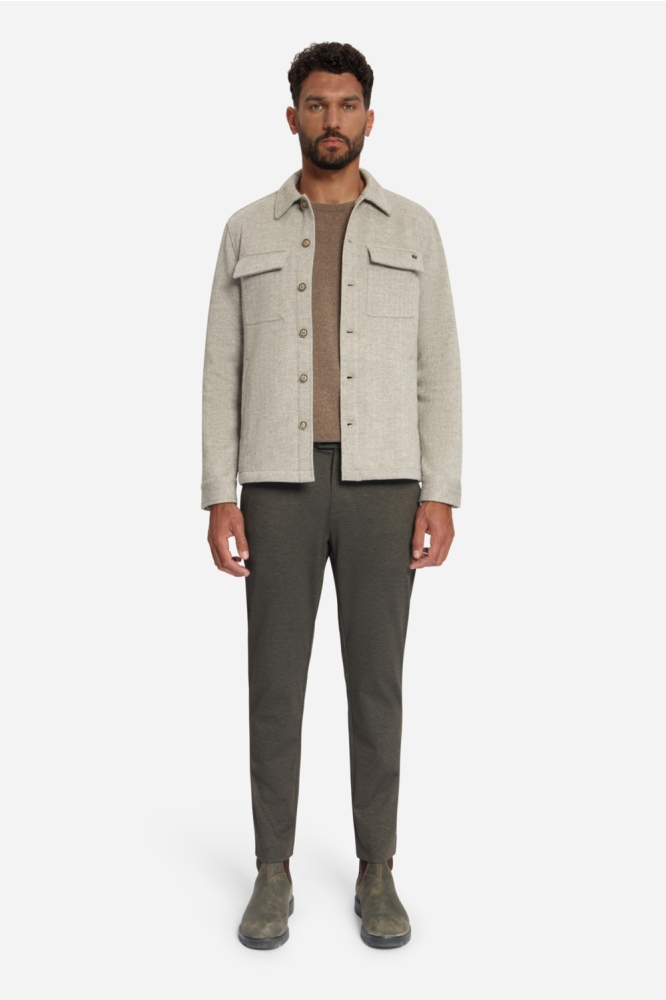 NO-EXCESS beige heren overhemd | Model