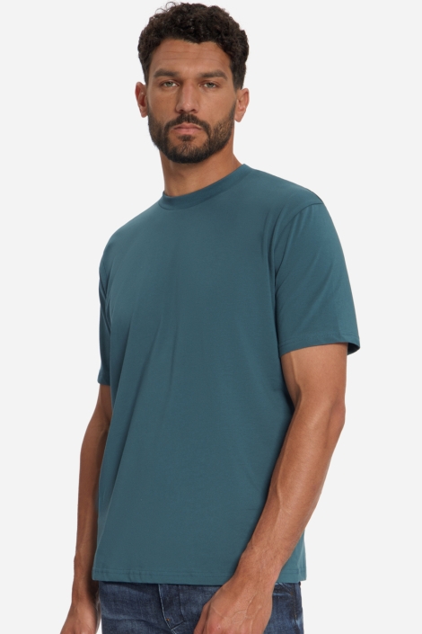 NO-EXCESS blauwe heren t-shirt | Close up