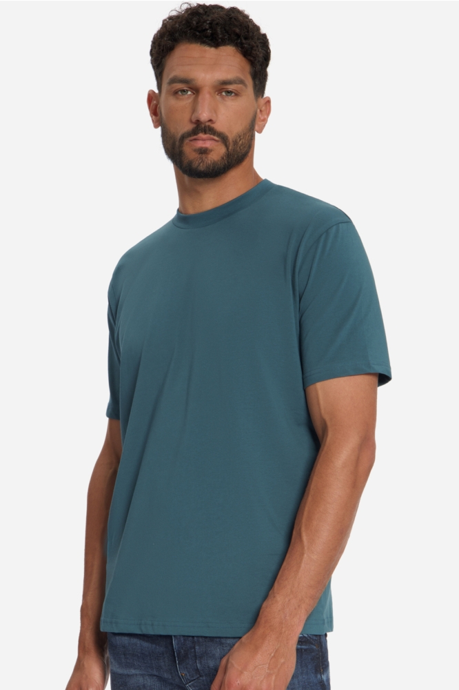 NO-EXCESS blauwe heren t-shirt | Close up