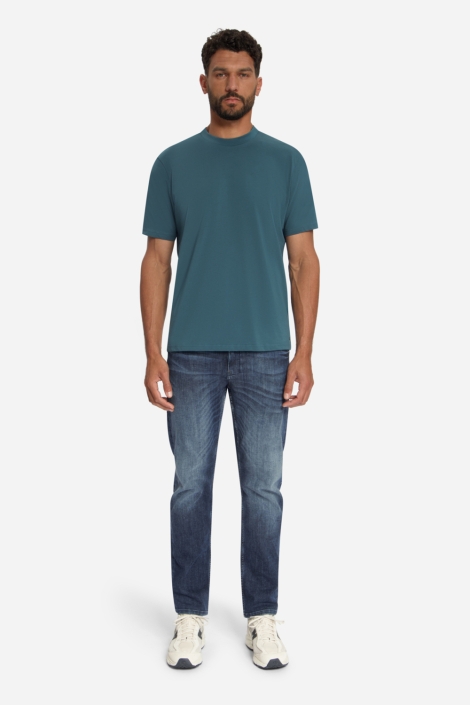 NO-EXCESS blauwe heren t-shirt | Model