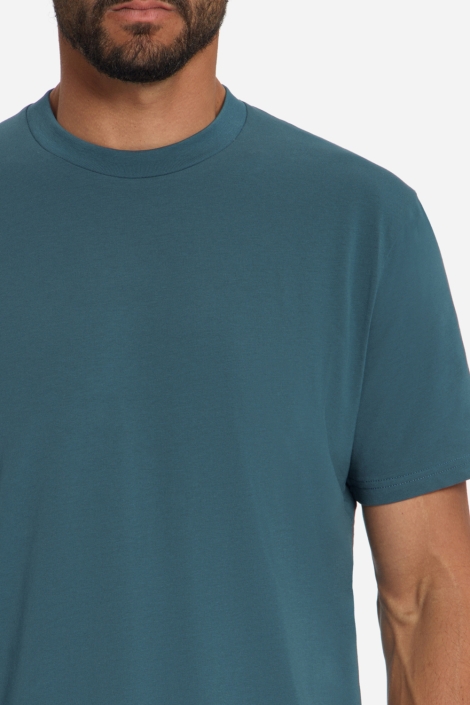 NO-EXCESS blauwe heren t-shirt | Close up