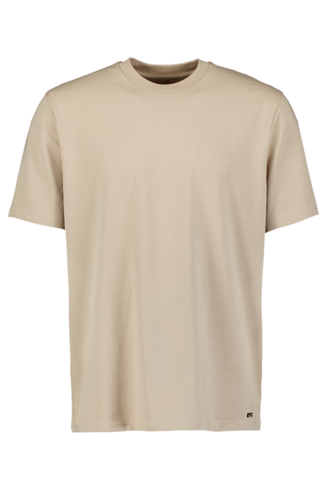 NO-EXCESS ecru heren t-shirt | Vooraanzicht