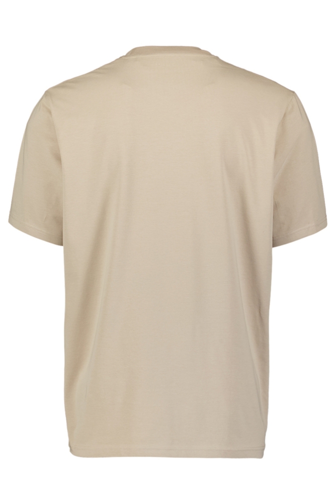 NO-EXCESS ecru heren t-shirt | Achteraanzicht