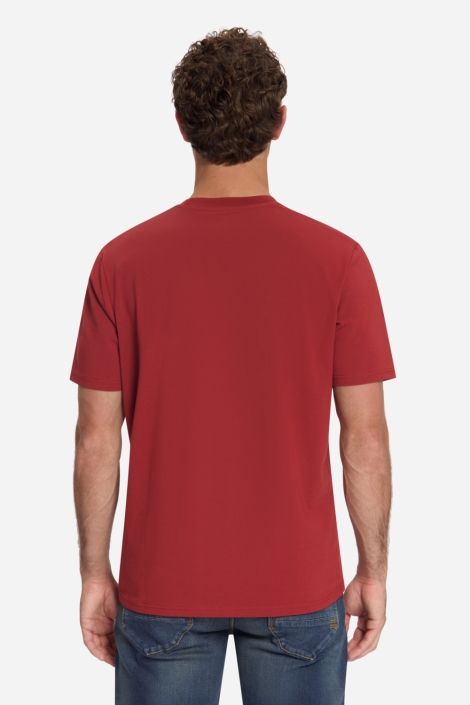 NO-EXCESS rode heren t-shirt | Achteraanzicht