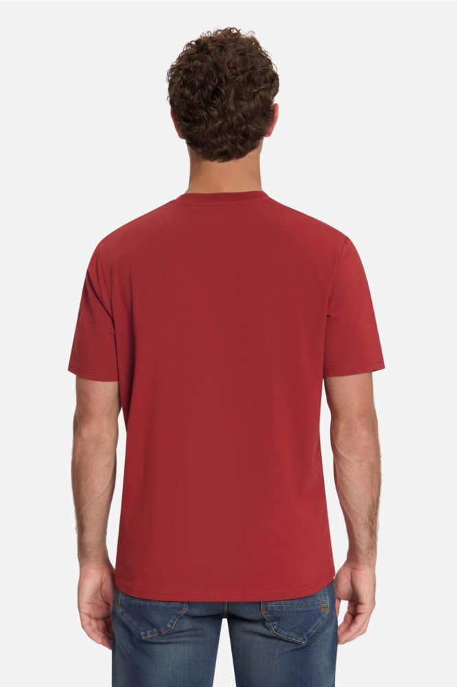 NO-EXCESS rode heren t-shirt | Achteraanzicht