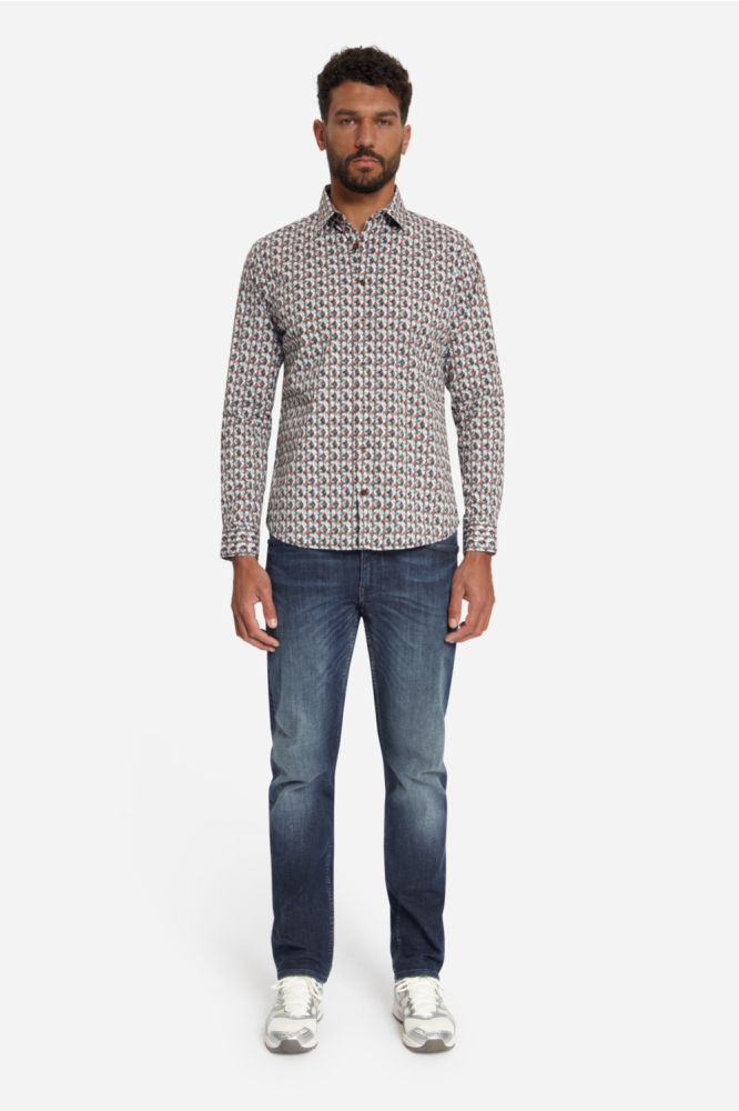 NO-EXCESS camel heren overhemd | Model