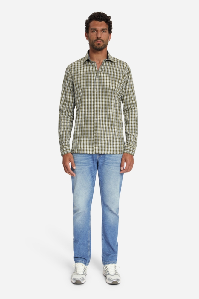 NO-EXCESS groene heren overhemd | Model