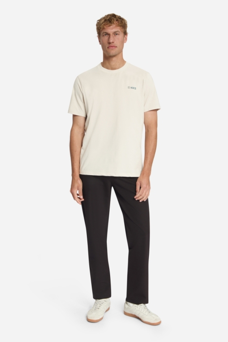 NO-EXCESS ecru heren t-shirt | Model