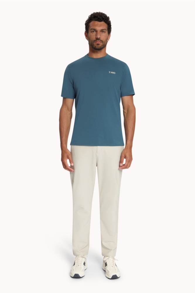NO-EXCESS blauwe heren t-shirt | Model