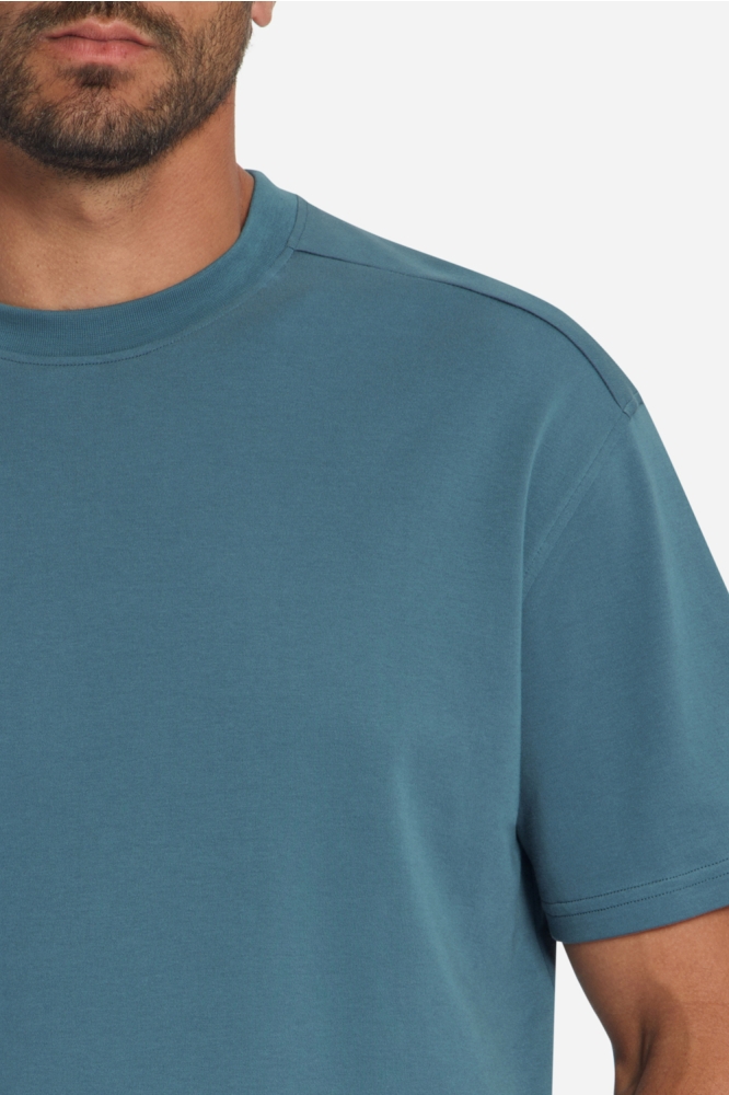 NO-EXCESS blauwe heren t-shirt | Close up