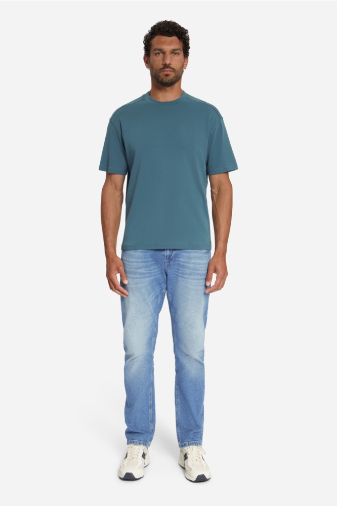 NO-EXCESS blauwe heren t-shirt | Model