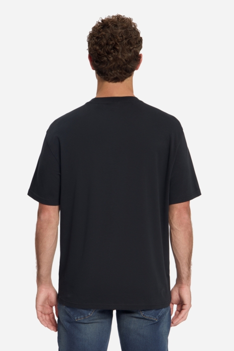 NO-EXCESS zwarte heren t-shirt | Model achteraanzicht