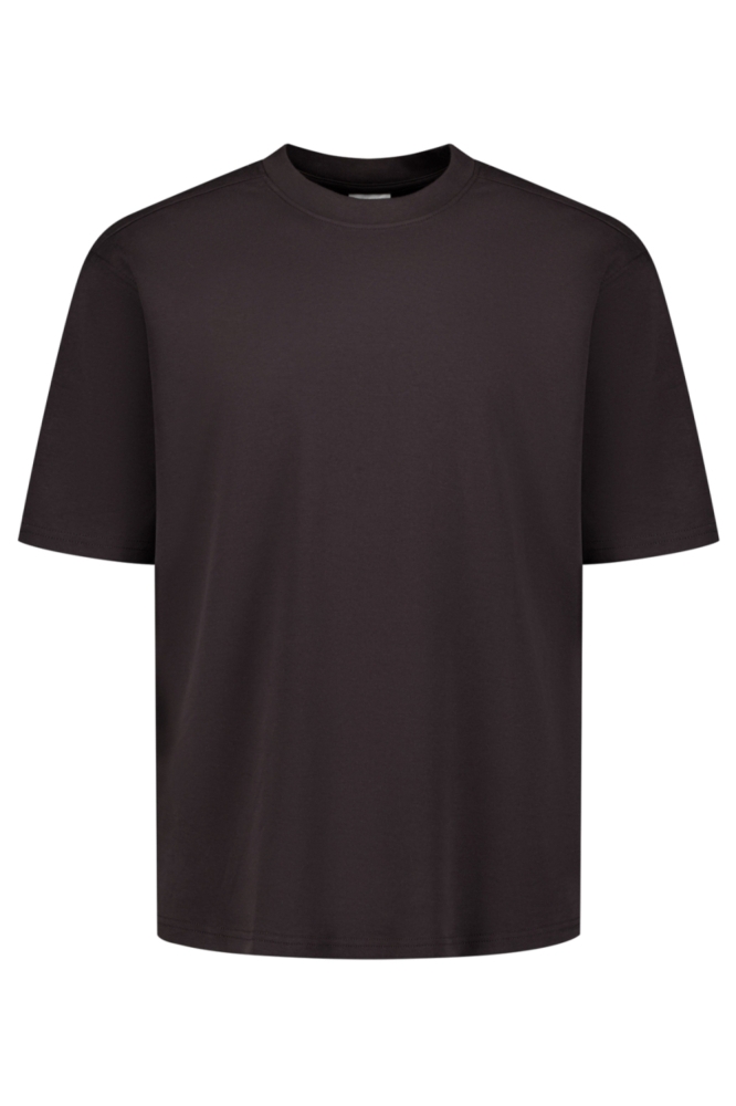 NO-EXCESS bruine heren t-shirt | Vooraanzicht