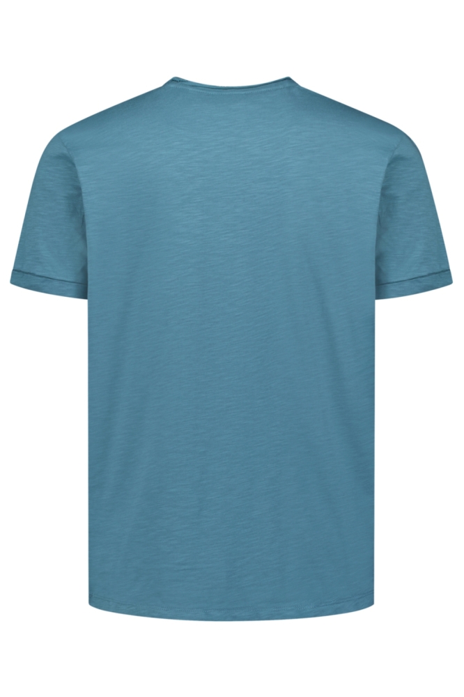 NO-EXCESS blauwe heren t-shirt | Achteraanzicht