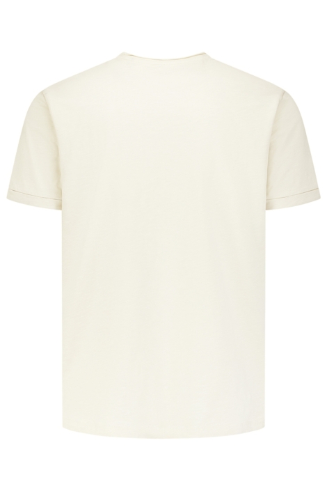 NO-EXCESS ecru heren t-shirt | Achteraanzicht