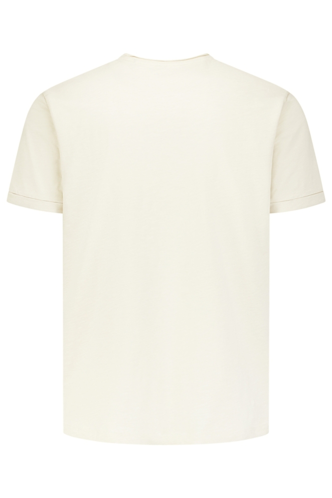 NO-EXCESS ecru heren t-shirt | Achteraanzicht