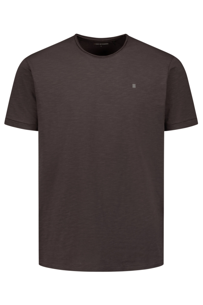 NO-EXCESS bruine heren t-shirt | Vooraanzicht