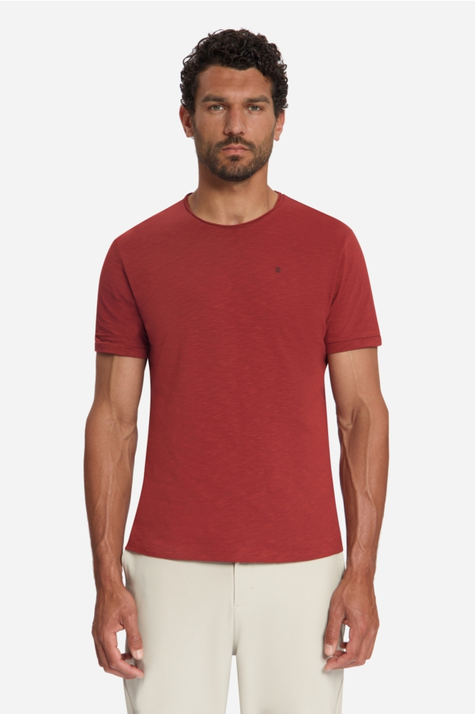 NO-EXCESS rode heren t-shirt | Model vooraanzicht