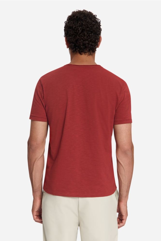 NO-EXCESS rode heren t-shirt | Model achteraanzicht