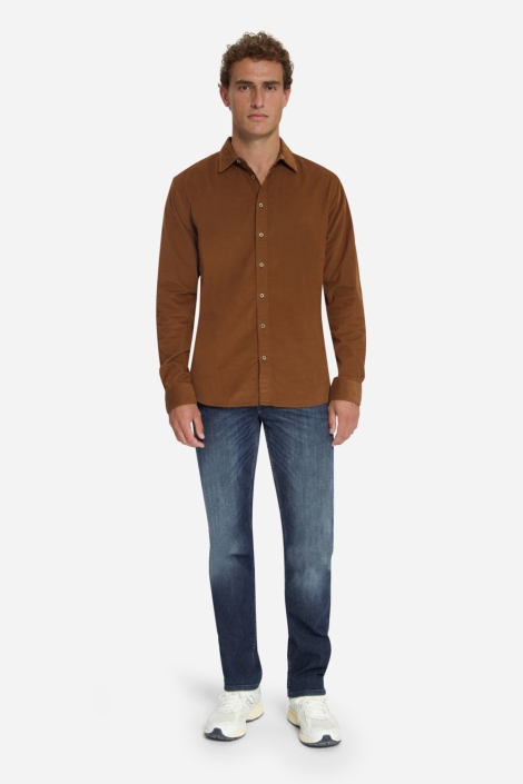 NO-EXCESS camel heren overhemd | Model