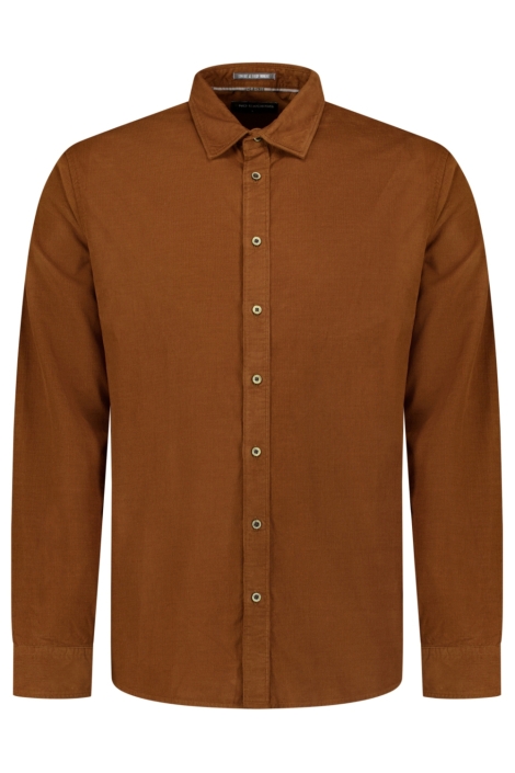 NO-EXCESS camel heren overhemd | Vooraanzicht