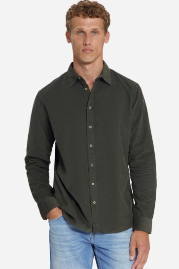 NO-EXCESS Overhemd CORDUROY OVERHEMD 33400895 Army