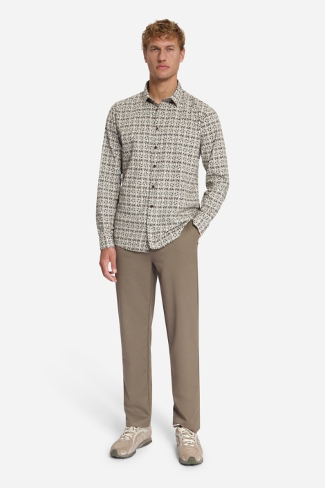 NO-EXCESS beige heren overhemd | Model