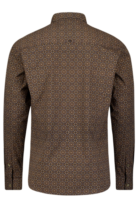 NO-EXCESS camel heren overhemd | Achteraanzicht