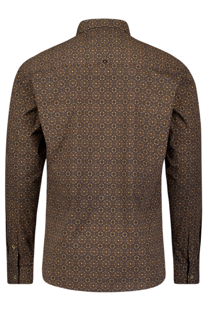 NO-EXCESS camel heren overhemd | Achteraanzicht