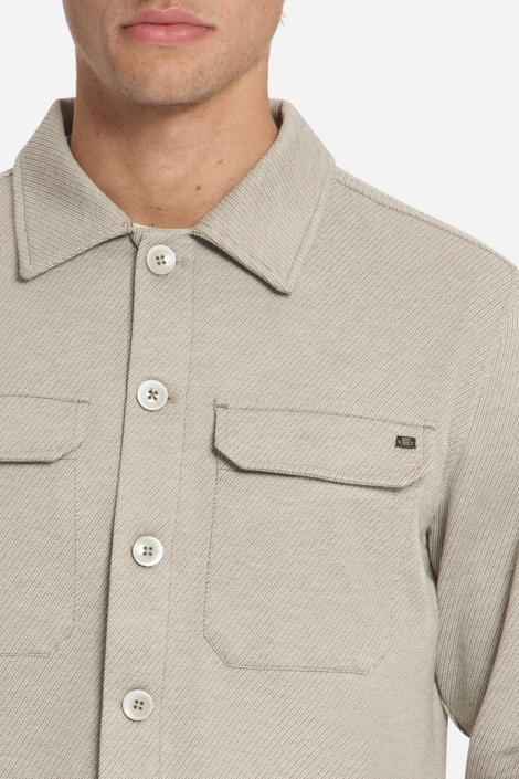 NO-EXCESS beige heren overhemd | Close up