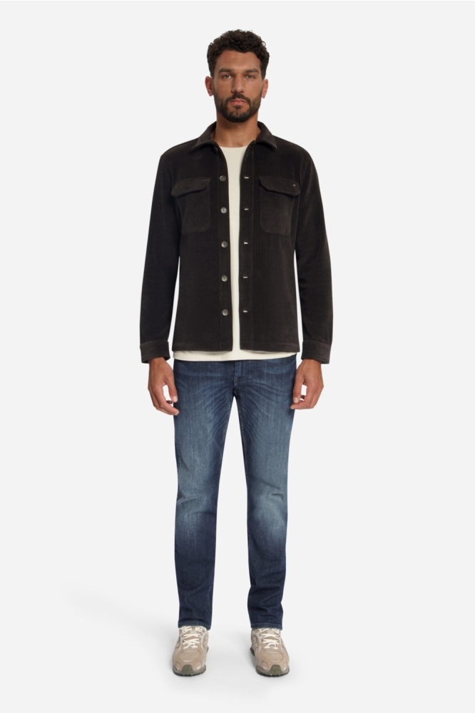 NO-EXCESS bruine heren overhemd | Model