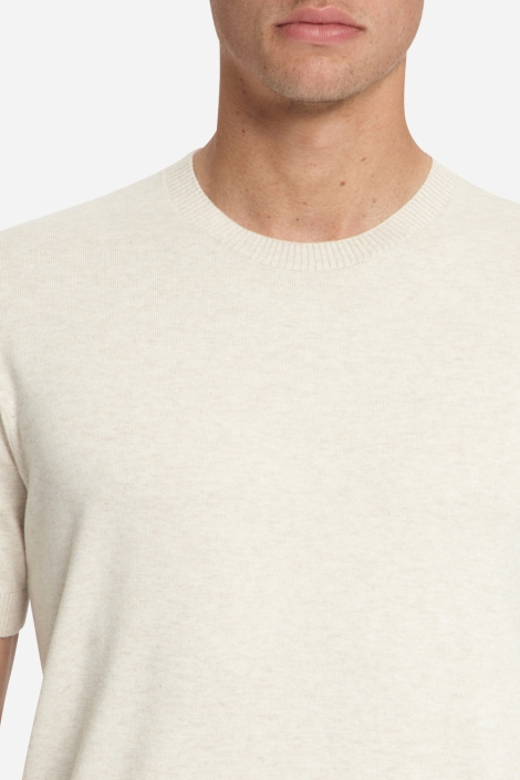 NO-EXCESS beige heren trui | Close up