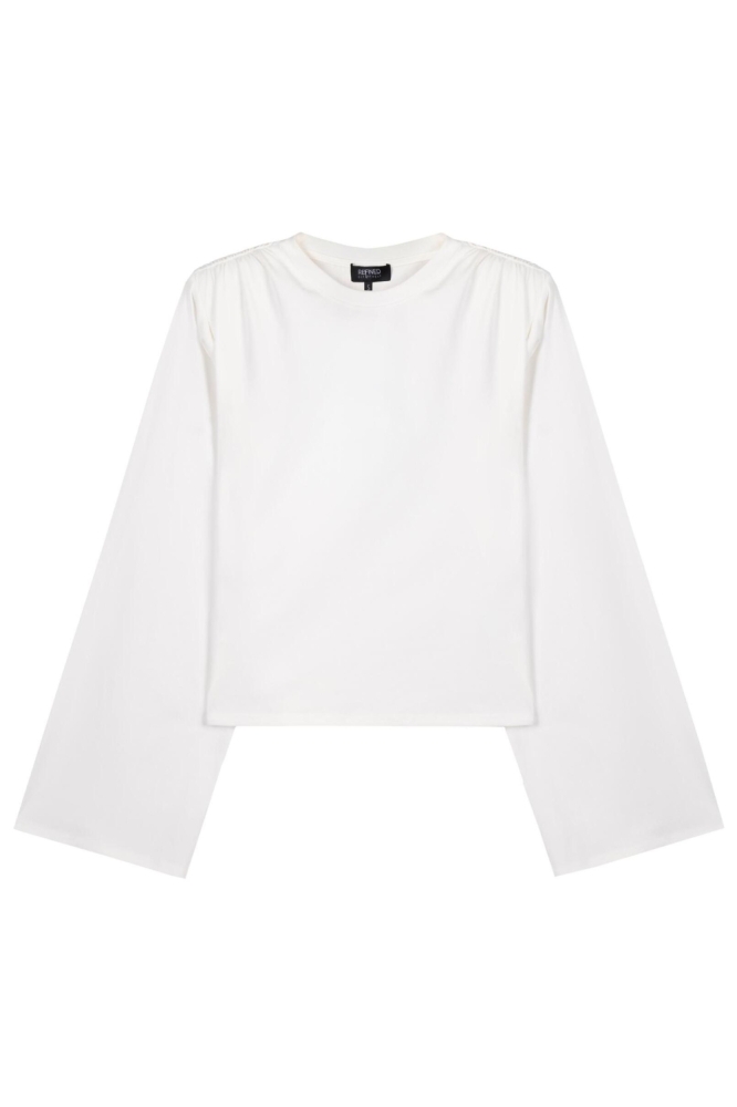 Refined Department witte dames t-shirt | Vooraanzicht