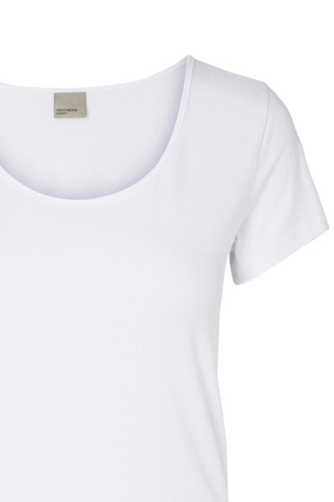 Vero Moda witte dames t-shirt | Close up