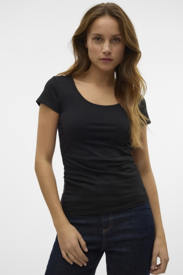 Vero Moda VMMAXI MY SS SOFT U-NECK NOOS 10148254 Black
