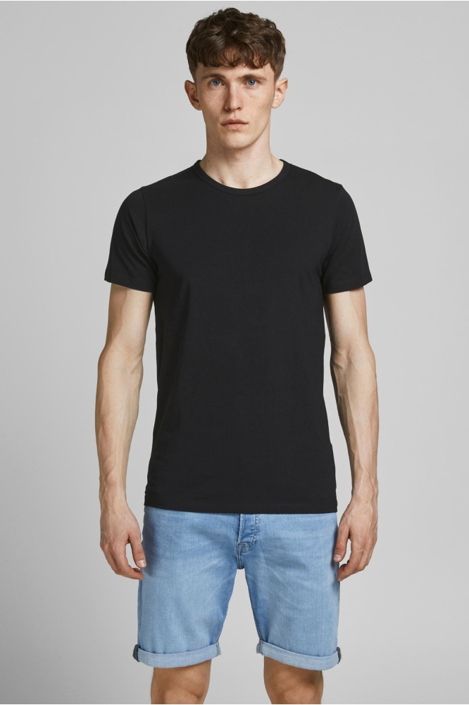 Jack & Jones zwarte heren t-shirt | Model vooraanzicht
