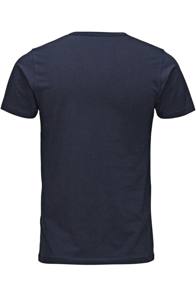 Jack & Jones blauwe heren t-shirt | Achteraanzicht