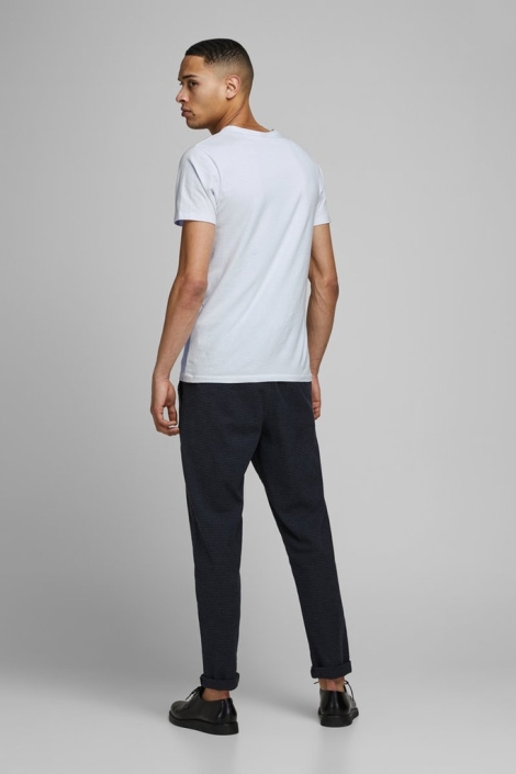 Jack & Jones witte heren t-shirt | Model achteraanzicht