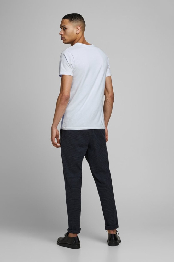 Jack & Jones witte heren t-shirt | Model achteraanzicht