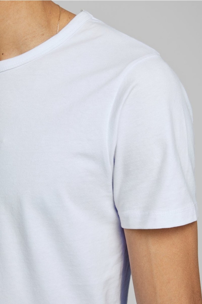 Jack & Jones witte heren t-shirt | Close up