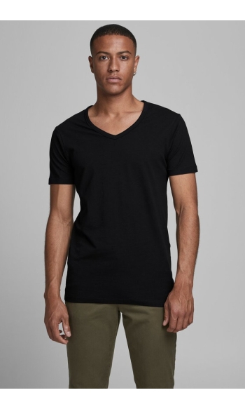 BASIC V-NECK TEE S/S NOOS 12059219 Black