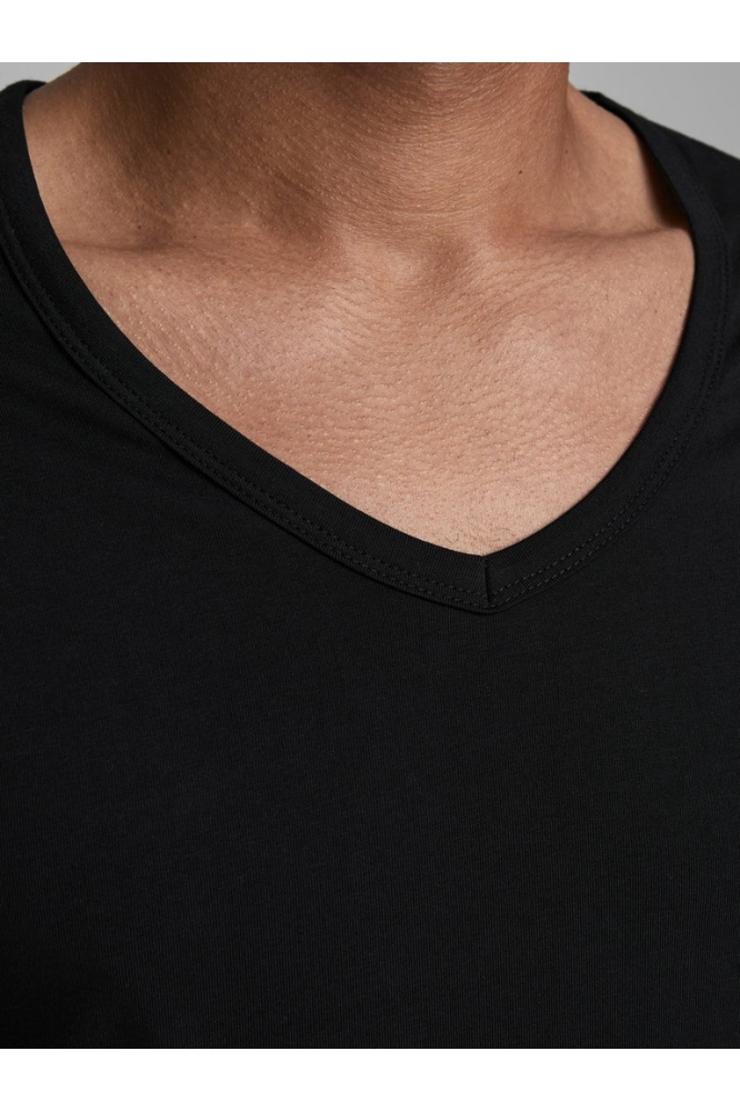 Jack & Jones zwarte heren t-shirt | Close up