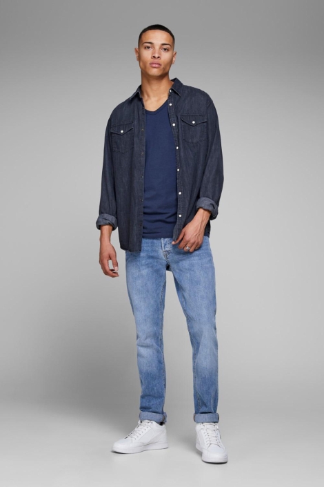 Jack & Jones blauwe heren t-shirt
