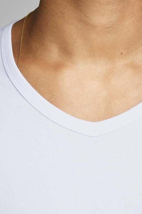 Jack & Jones witte heren t-shirt | Close up