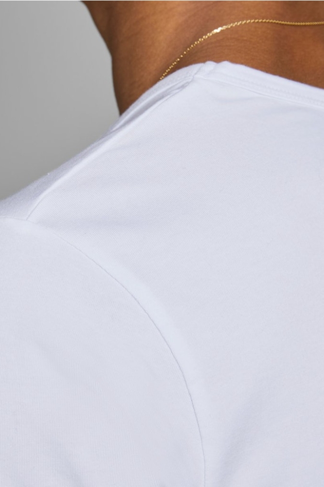 Jack & Jones witte heren t-shirt | Close up