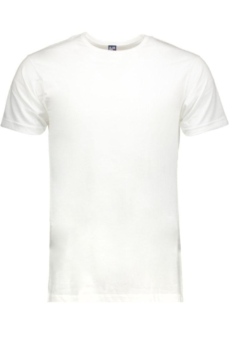 Alan Red witte heren t-shirt | Vooraanzicht